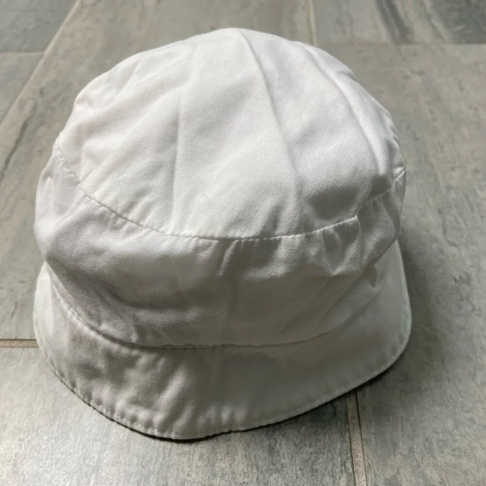 Gymboree Cotton Embroidered Ladybug Sun Bucket Hat White Red Size 0-6 months - Picture 5 of 9
